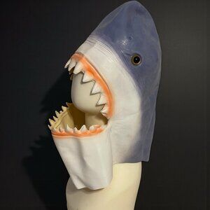 Shark Mask Fish Costume Mask Novelty Halloween Costume Party Latex Animal